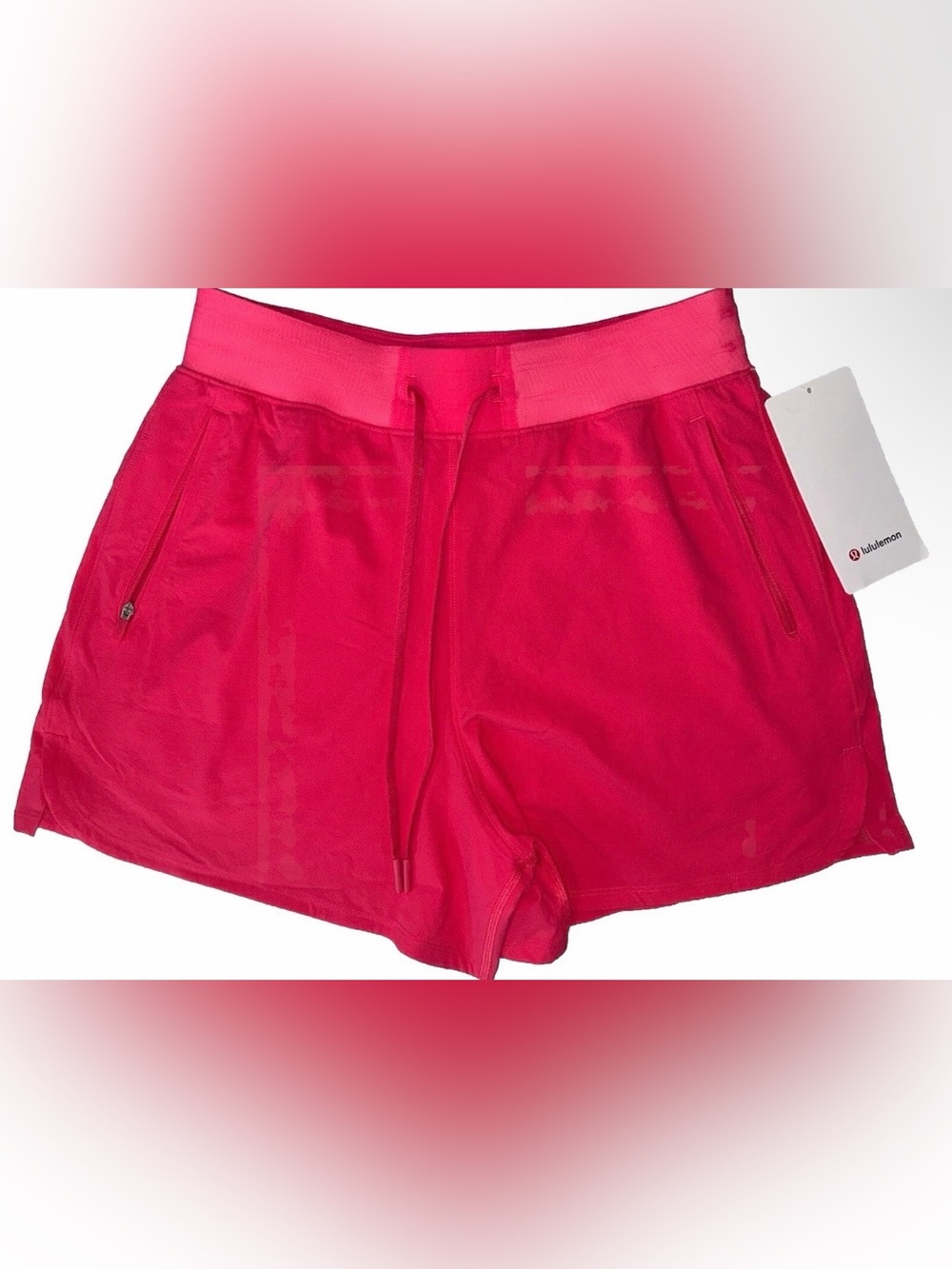 NWT LULULEMON SIZE 8 LICENSE TO TRAIN HIGH RISE 4” SHORT AUTHENTIC LIPGLOSS PINK
